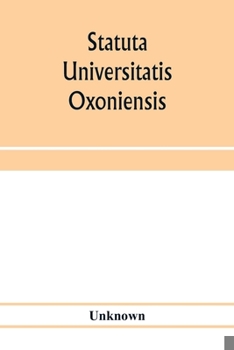 Paperback Statuta Universitatis Oxoniensis Book