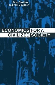 Paperback Economics for a Civilized Society Book