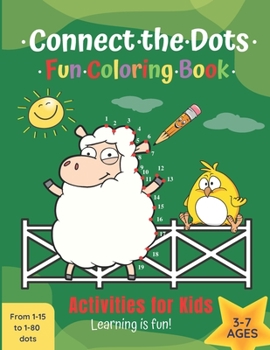 Paperback Connect the Dots Fun Coloring Book: Activities for Kids Book