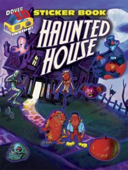 Paperback Haunted House Sticker Book [With 3-D Glasses] Book