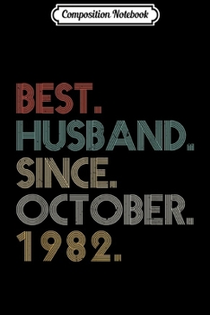 Composition Notebook: Wedding Anniversary Gifts Best Husband Since October 1954  Journal/Notebook Blank Lined Ruled 6x9 100 Pages