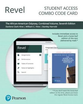 Printed Access Code Revel for the African-American Odyssey, Combined Volume -- Combo Access Card Book