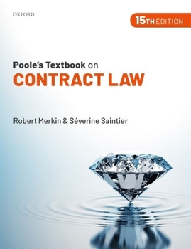 Paperback Poole's Textbook on Contract Law Book