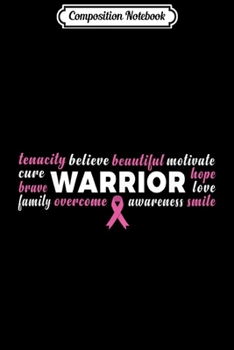 Paperback Composition Notebook: Breast Cancer Warrior Pink Ribbon Fighter Love Journal/Notebook Blank Lined Ruled 6x9 100 Pages Book