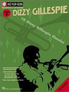 Paperback Dizzy Gillespie: Jazz Play-Along Volume 9 Book