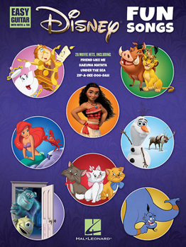 Paperback Disney Fun Songs for Easy Guitar Book