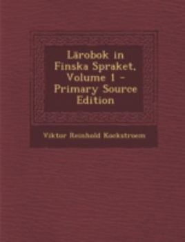 Paperback Larobok in Finska Spraket, Volume 1 - Primary Source Edition [Finnish] Book