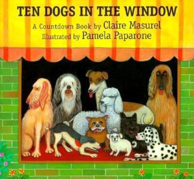 Paperback Ten Dogs in the Window: A Countdown Book