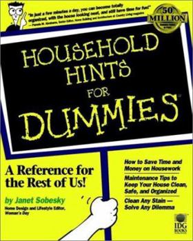 Paperback Household Hints for Dummies Book
