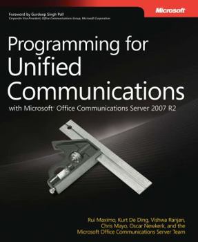 Paperback Programming for Unified Communications with Microsoft Office Communications Server 2007 R2 Book