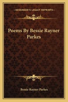 Paperback Poems By Bessie Rayner Parkes Book