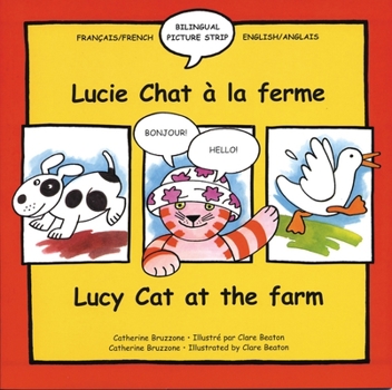 Paperback Lucy Cat on the Farm/Lucy Chat a la Ferme [French] Book