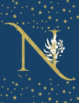 N: Dot Grid Notebook. Beautiful Monogrammed Dotted Journal