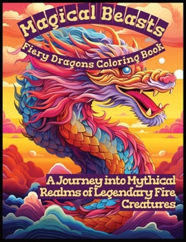 Paperback Magical Beasts: A Fiery Dragons Coloring Book: A Journey into Mythical Realms of Legendary Fire Creatures Book