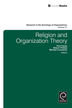 Hardcover Religion and Organization Theory Book