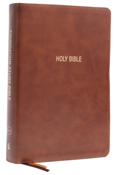 Imitation Leather Kjv, Foundation Study Bible, Large Print, Leathersoft, Brown, Red Letter, Comfort Print: Holy Bible, King James Version Book