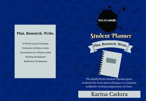 Paperback BoldlyWrite 2019 Student Planner Book