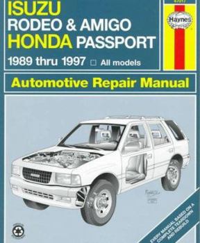 Paperback Haynes Isuzu Rodeo, Amigo & Honda Passport: 1989-1997 Book