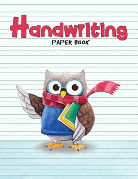 Paperback Handwriting Paper Book: Penmanship Practice Paper Notebook Writing Letters & Words with Dashed Center Line, Handwriting Hooked Learn, Handwrit Book