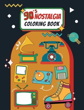 Paperback 90's Nostalgia Coloring Book