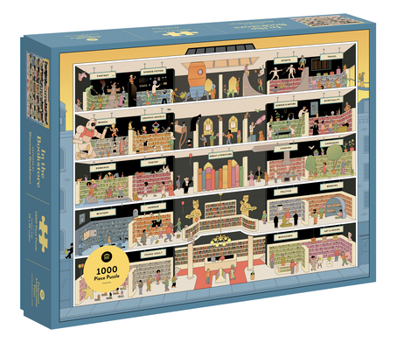 Game In the Bookstore: 1000 Piece Puzzle Book