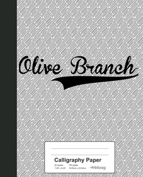 Paperback Calligraphy Paper: OLIVE BRANCH Notebook Book