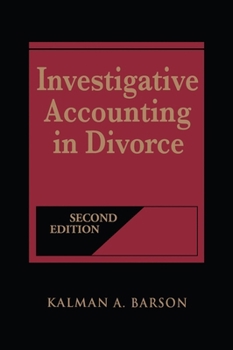 Hardcover Investigative Accounting in Divorce Book