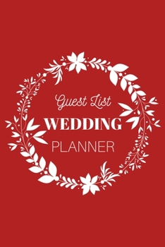 Guest List Wedding Planner: Fire Brick Wedding Notebook | Wedding Organizer | 500 Wedding Guests max. | 6x9inch 100 pages