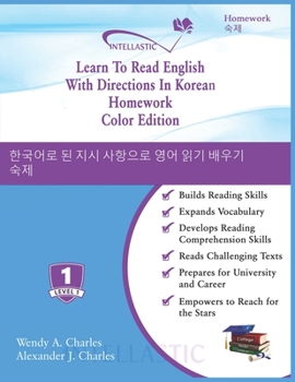 Paperback Learn To Read English With Directions In Korean Homework: Color Edition Book