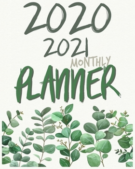 2020-2021 Monthly Planner: Blue Sky 8x10inch 2 Years Monthly Planner Calendar Schedule Organizer From January 1,2020 to December 31,2021 (24 Months ... With Holidays and Motivational Quotes