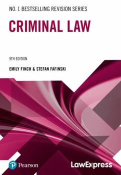 Paperback Law Express Revision Guide: Criminal Law Book
