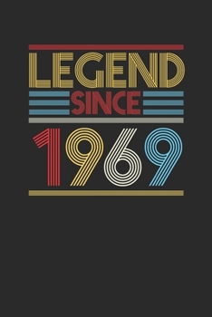 Legend Since 1969: Graph Paper Notebook (6" x 9" - 120 pages) ~ Birthday Themed Notebook for Daily Journal, Diary, and Gift