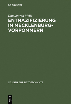 Hardcover Entnazifizierung in Mecklenburg-Vorpommern [German] Book
