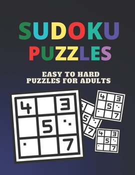 Paperback Sudoku Puzzle: easy to hard puzzles for adults Book