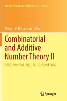 Paperback Combinatorial and Additive Number Theory II: Cant, New York, Ny, Usa, 2015 and 2016 Book