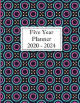 Five Year Planner: 2020-2024 Monthly Five Year Journal | 5 Year Planner | 60 Months Calendar | 5 Year Appointment Book | Mandela Pattern 4