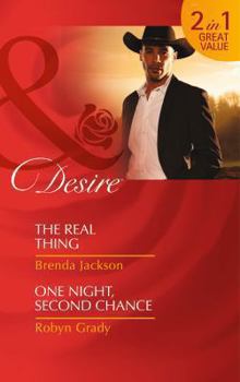 Paperback The Real Thing / One Night, Second Chance Book