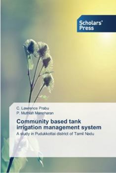 Paperback Community based tank irrigation management system Book