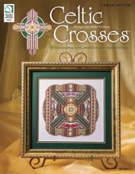 Paperback Celtic Crosses: 9 Illuminating Cross, Medallion and Column Designs Book
