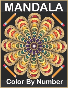 Paperback Easy Mandalas Color by Number: Coloring Book for Kids Ages 4-8 Book