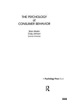 Hardcover The Psychology of Consumer Behavior Book