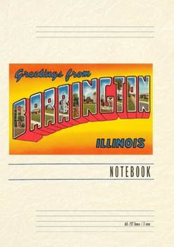 Paperback Vintage Lined Notebook Greetings from Barrington, Illinois Book