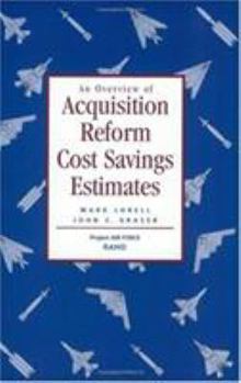 Paperback An Overview of Acquisition Reform Cost Savings Estimates Book