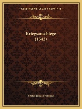 Paperback Kriegsanschlege (1542) [German] Book