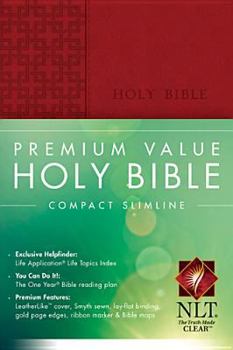 Paperback Compact Slimline Bible-NLT Book