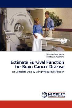 Paperback Estimate Survival Function for Brain Cancer Disease Book
