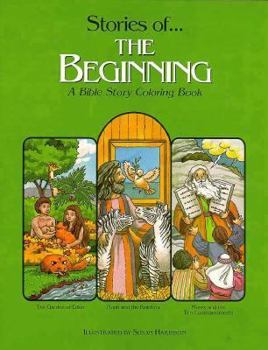 Paperback Stories of the Beginning: A Bible Story Coloring Book