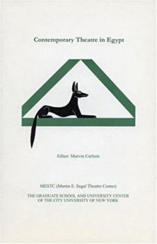 Paperback Contemporary Theatre in Egypt Book