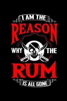 Paperback Notebook: Rum Pirate Alcohol Beer Party Captain Drink Gift 120 Pages, 6X9 Inches, Blank Book