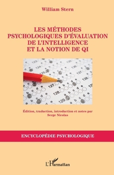 Paperback Les méthodes psychologiques d'évaluation de l'intelligence et la notion de QI [French] Book